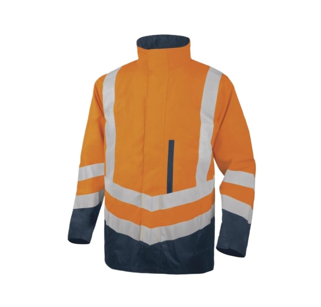 Chaleco De Seguridad Chaqueta Reflectante For Hombre, Chaleco Cálido For Obras De Tráfico Y Saneamiento Reflectantes Chaleco De Trabajo