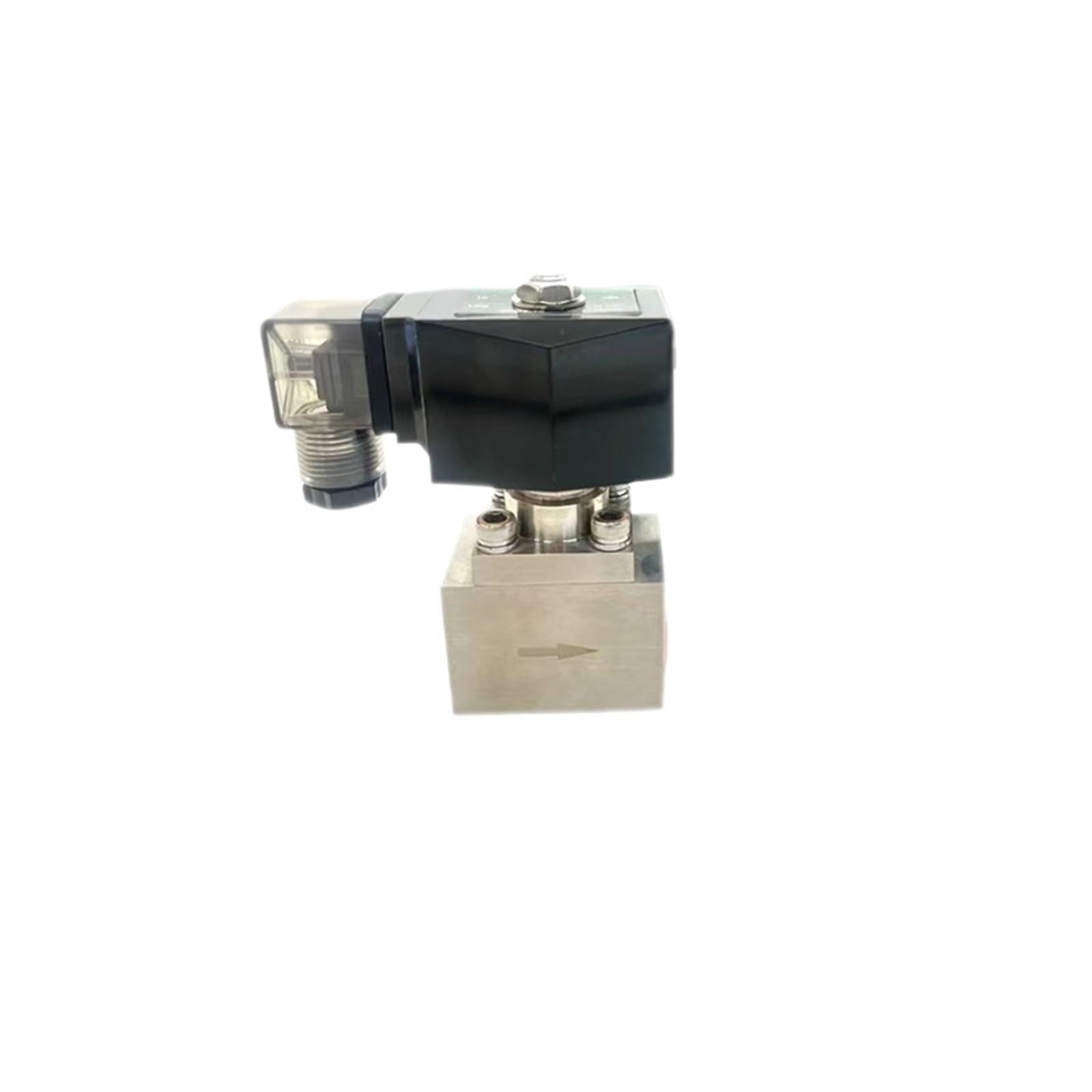 Électrovanne 3/8 200bar en inox 304 pour contrôle haute pression 12V