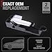 T1A Interior Front Driver Door Handle Replacement - Compatible with 2006-2012 Ford Fusion, 07-12 Lincoln MKZ, 06-11 Mercury Milan - All Chrome, Plastic - OEM 6E5Z5422601A, 81702CD