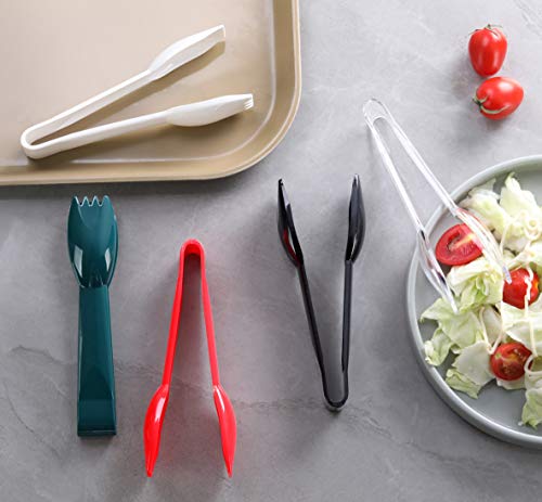 New Star Foodservice 35582 High Heat Plastic, Straight Edge Utility Tong, 6", Clear, Set Of 12 #TOP7