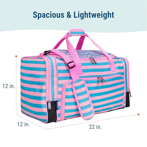 Image of Wildkin Kids Weekender Duffel Bag - Carry-On Size for School, Travel, & Sleepovers