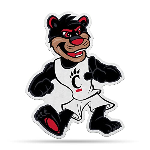 Rico Industries NCAA Cincinnati Bearcats Mascot Shape Cut Pennant - Home and Living Room Décor - Soft Felt EZ to Hang