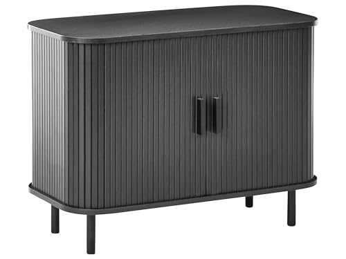 Beliani Aparador Retro con Puertas correderas