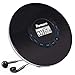 Produktbild NAVISKAUTO CD Player Tragbar 2000mAh Akku.Discman CD-Walkman LED Hintergrundbeleuchtung mit Kopfhörer Skip Schutz CD/MP3/WMA/CD-R/ CD-RW