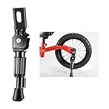 🚲【Material de calidad preferible】----- El soporte para bicicleta está hecho de una aleación de aluminio duradera que hace que el estacionamiento de su bicicleta sea fácil y seguro, y el soporte para bicicleta es fuerte, duradero y resistente a la corrosión. Esta pata de cabra trasera para bicicleta tiene una base de plástico sólida y ancha que puede evitar que se resbale y se hunda en el suelo.