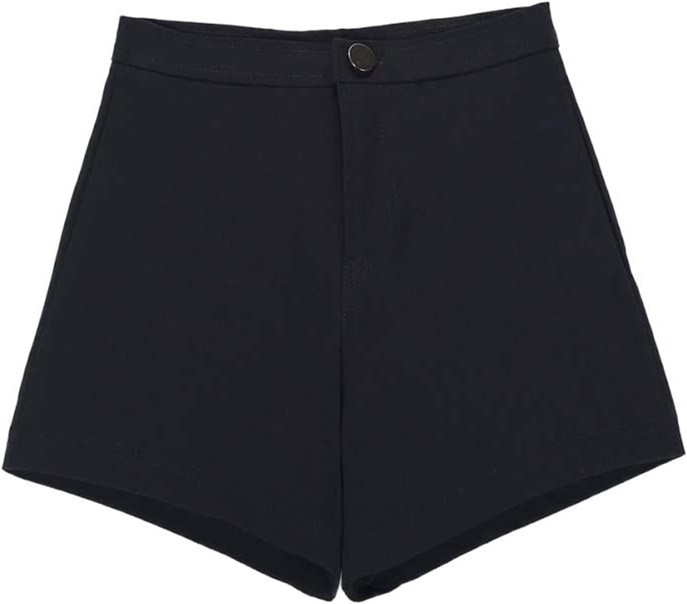 Spring and Summer High-Waist Black Pants Women's Black Casual Short Pants