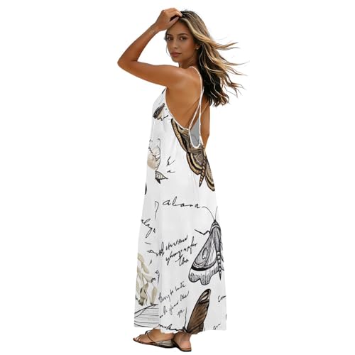 Robe maxi à bretelles réglables et dos nu pour une fraîcheur totale