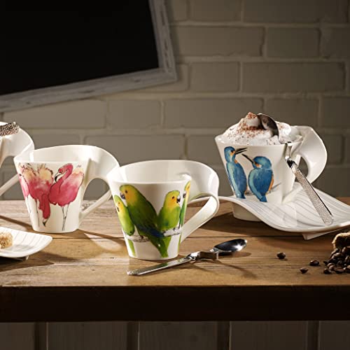 Villeroy & Boch - NewWave Caffé Henkelbecher 240 ml Bunt, Spülmaschinenfest, Mikrowellensicher, Kaffeetasse, Kaffeebecher, Große Tasse, Geschirr, Premium Porzellan