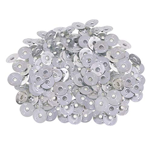 500 piezas mechas para velas con base metálica plateada miniatura 3