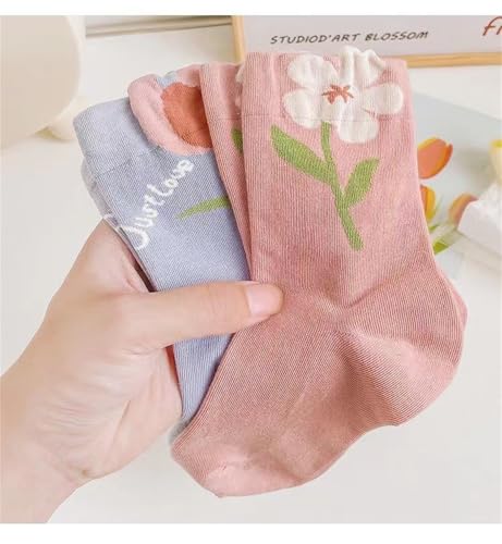 Image of YYaaloa Womens Above Ankle Crew Socks Casual Cotton Socks Cute Fun Novelty Girl Thin Dress Socks