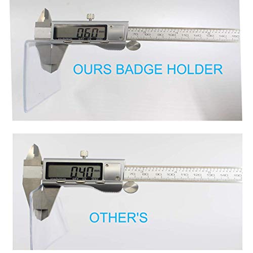 Horizontal Badge Holders Sealable Waterproof Clear Plastic Name Tag Id Card Holder (10Pcs) #TOP5