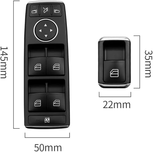 Bouton commutation fenêtre défectueux ? Solution commande principale pour Benz ML GL - 2