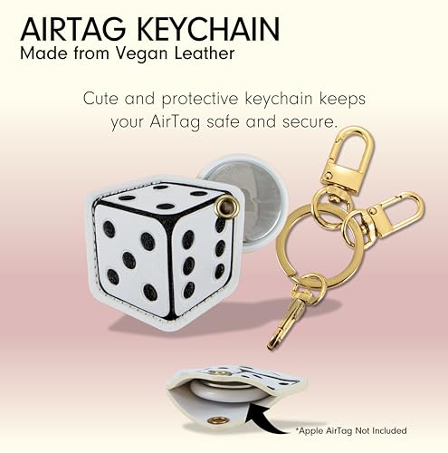 Image of Sonix Keychain Case Compatible with Apple AirTag | Protective Cover Keychain for AirTags | Dice