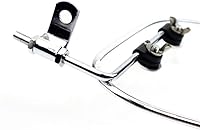 Vista 4 de Parabrisas para patinete y motocicleta, a prueba de viento, para bicicleta eléctrica (Rectangular Transparente)