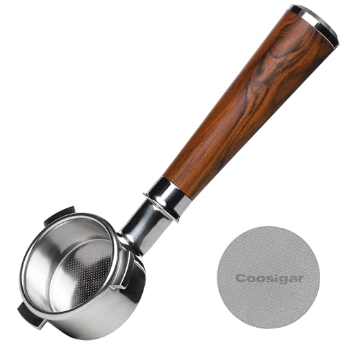 54mm Bottomless Portafilter with Puck Screen | Fits for 54mm Breville Machines | Stainless Steel...