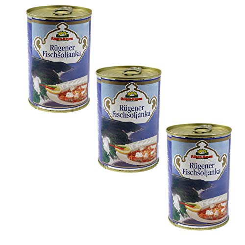 3er Pack Rügen-Krone Rügener Fischsoljanka (3 x 400 ml) Dosenfisch, Fischbüchse, Soljanka in der Dose Cover
