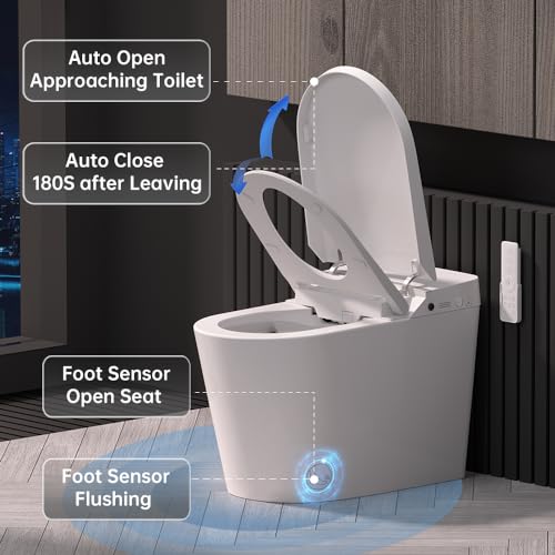 Eplo G20 Smart Toiet With Tank And Bidet Built In,Auto Open Close,Blackout Flush,Auto Flush,Heated Seat,Foot Sensor Operation,One Piece Elongated Modern Bidet Toilet Combo G20Pro thumb #2