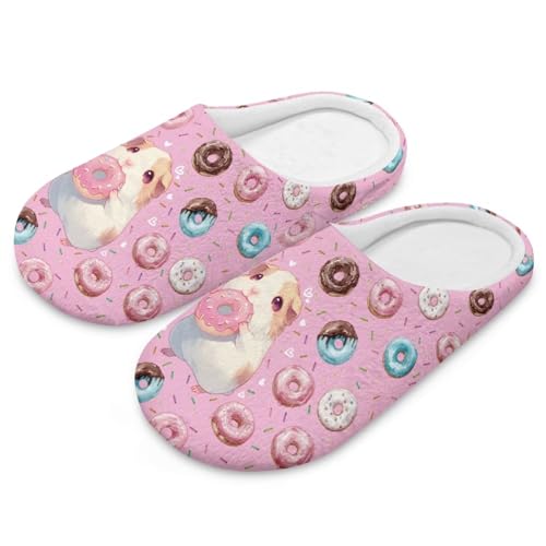 Women's Cartoon Capybara Sea Otter Print Slippers Fluffy SoftComfortable Indoor Warm Plush Shoes for Home Travel Office2