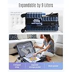 LIGHT FLIGHT Carry On Luggage 22x14x9 Airline Approved, Carry On Suitcases with Wheels, Expandable Hardside Lightweight Rolling Travel Luggage with TSA Lock 20 Inch Carryon, Royal Blue - Image 4