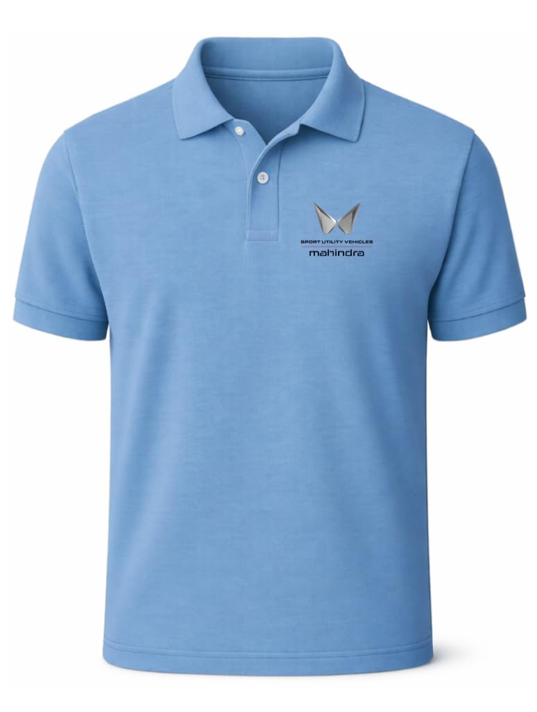 zoobang Branded Mens Half Sleeve Cotton Striped Polo T-Shirt for Mens || Branded Tshirt for Men Mahindra T-Shirt-picture-15