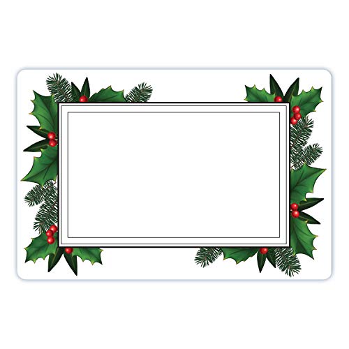 Avery Holly Berry Labels, Green Holly, 3" x 4-1/2", Handwrite Only, Gift Tags, Shipping & Mailing, 20 Labels