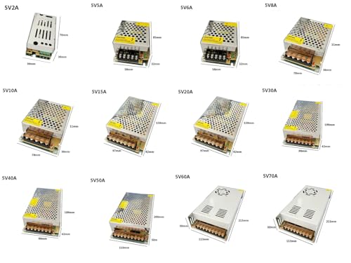 Fuente de alimentación conmutada de 12V y 24V para tiras LED de 100W 2