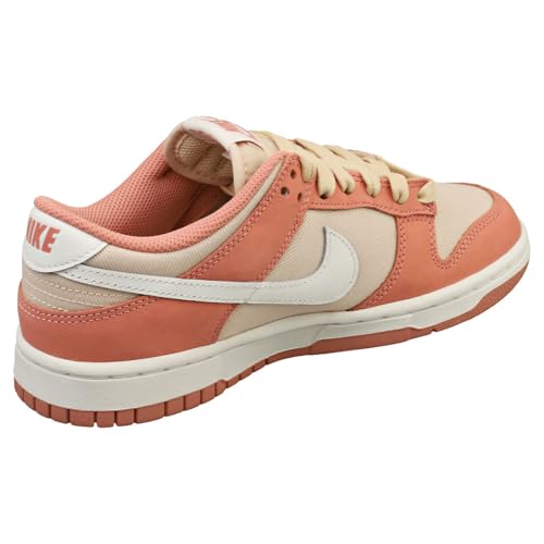 Nike Dunk Low Retro Premium Men's Shoes (FB8895-601, Red Stardust/Sanddrift/Summit White) Size 10