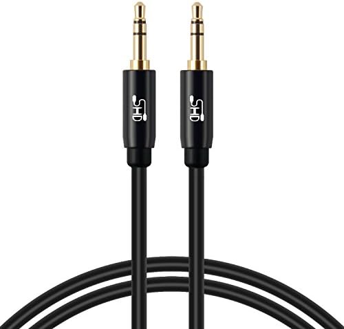 Aux Cable,SHD 3.5mm Audio Cable Aux for Car Auxiliary Audio Stereo Cable 3.5mm Cord Premium Sound Dual Shielded with Gold Plated Connectors-3Feet