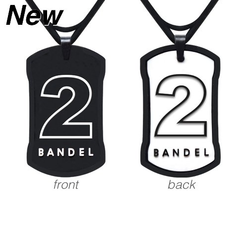 バンデル(BANDEL) ナンバー ネックレス リバーシブル No.2（ブラックxホワイト）50cm
