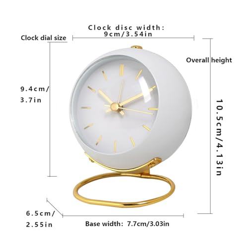 Reloj despertador electrónico creativo nórdico silencioso de mesa para dormitorio 5