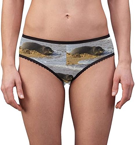 Monk Seal Panties, Monk Seal Underwear, Briefs, Cotton Briefs, Funny Underwear, Panties For Women