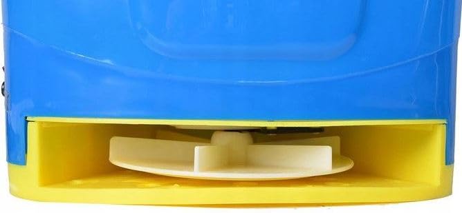 BASS POLSKA Épandeur d'engrais sans fil 20 l, semoir à sac à dos avec batterie Li-ion, largeur d'épandage de 10 m, pour engrais, graines d'herbe, sel et sable, protection de charge NTC
