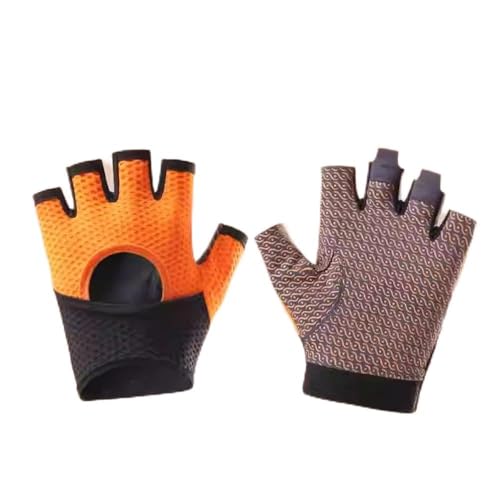 Guantes de Yoga Guantes de yoga de medio dedo for deportes al aire libre de verano for mujer para Físico(Colour 5,M)