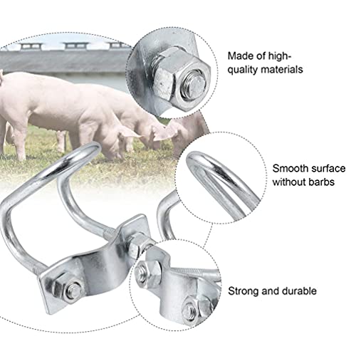 DOITOOL 4Pcs Tubulação Da Grampo De Aço Galvanizado Tubo de Cruz Fivela U Clipe Suporte para Pratele