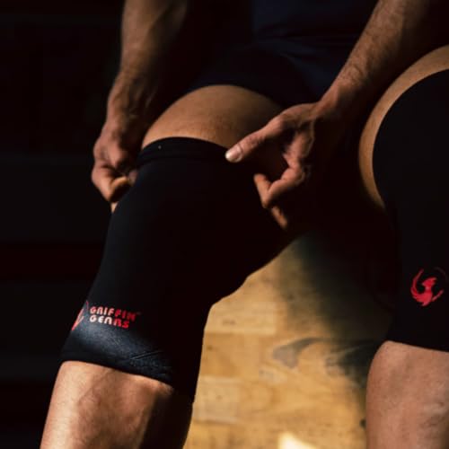 Image of 7mm Knee Sleeves Compression Sleeves for Men & Women Knee Support & Pain Relief | Multipurpose Gym Workouts Deadlifts Squats Powerlifting Knee Cap | Knee Guard (Pair)