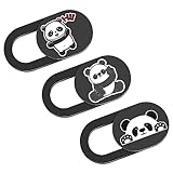 Webcam Cover Slide, Cute Greeting Panda Laptop Camera Cover, Camera Cover Slide Laptop Accessories for Macbook Pro Air iMac Cell Phone iPad iPhone Tablet Echo Chromebook, Guard Your Personal Privacy