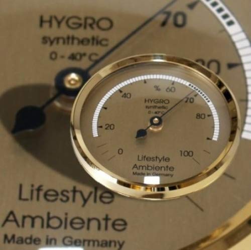 Lifestyle-Ambiente Profi-Haar-Hygrometer gold-groß Made in Germany Lifestyle-Ambiente Profi-Haar-Hygrometer gold-groß Made in Germany