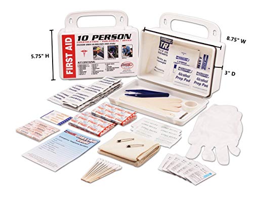 Rapid Care First Aid RC-10MAN-W 10 person 106 Piece ANSI/OSHA Compliant First Aid Kit in Wall Mountable Poly Case - Thumbnail 4