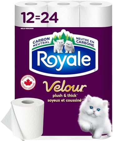 Royale Velour Toilet Paper, 12 Equal 24 Rolls, 142 Bathroom Tissues per roll - View 3