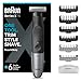 Braun OneBlade Hybrid Electric Beard Trimmer & Electric Shaver for Men, Body Groomer for Manscaping with Travel Pouch, Gifts for Men, Model XT5200, Black