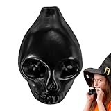 Silbato De Calavera Portátil,Sonido Cerámico Potente Terror - Juguetes Hacer Ruido Para Uso En Familia Casa Embrujada Amigos Celebraciones De Halloween Ritual Teatro Eventos Culturales Al Aire Libre