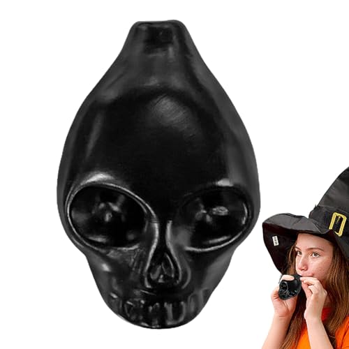 Sifflet aztèque en céramique de crâne hurlant pour vos rituels