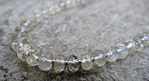 Oregon Sunstone perles rondelles de 5mm à 6.2mm en fil de 29 pièces pour création de bijoux DIY