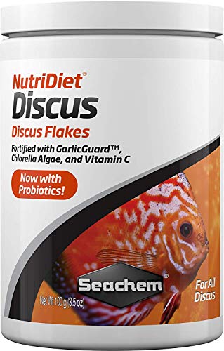 Seachem NutriDiet Discus Flakes w/Probiotics 100 g...