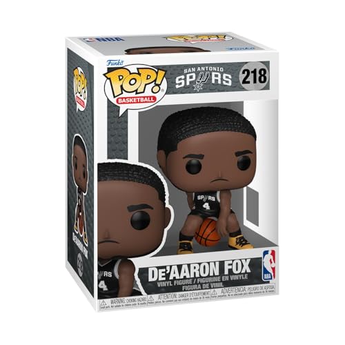 Funko Pop! NBA: Spurs - De'Aaron Fox - Collectable Vinyl Figure - Gift Idea - Official Merchandise - Toys for Kids & Adults - Sports Fans - Model Figure for Collectors and Display
