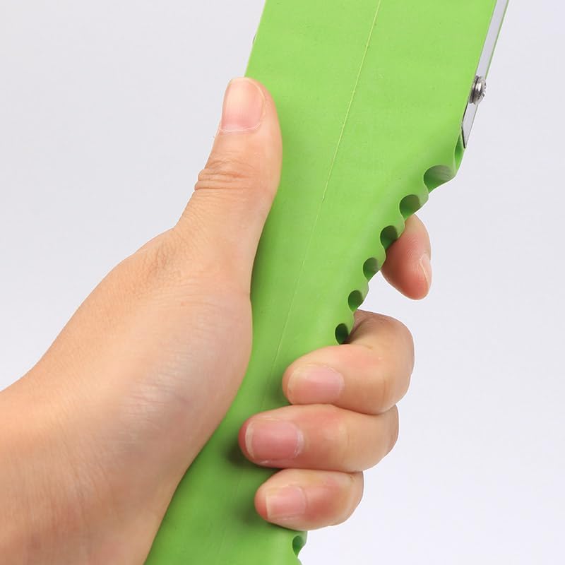 Miniatura 4 de Comimark 1 herramienta de desbrozadora manual de bandido de jardín, diseño de bucle de hierro y cuchillas afiladas, herramienta manual con mango de