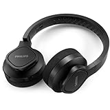 Philips TAA4216BK Kabellose On-Ear-Bluetooth-Sport-Kopfhörer | Leicht und Robust | Waschbare Ohrmuschelpolster | IP55-Schutz vor Staub und Wasser | Bis zu 35 Stunden Spielzeit | Schwarz