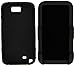 BlastCase Black Hybrid Skin Case with Stand and Black Holster for Samsung Galaxy Note II/N7100