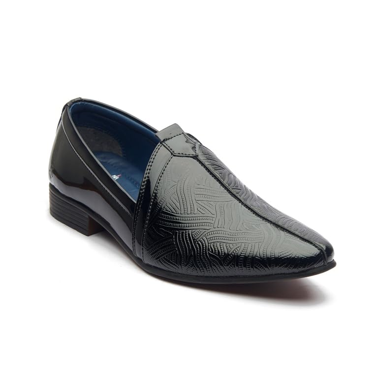 Michael Angelo Latest & Stylish Black Ethnic Slip on Synthetic Leather Mojaris & Juttis for Men (B0CN2ZG235) Amazon Price History, Amazon Price Tracker
