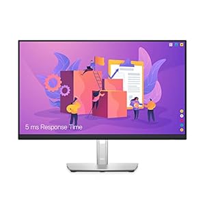 Dell P2422H 24 Inch Full HD (1920×1080) Monitor, 60Hz, IPS, 5ms, 99% sRGB, DisplayPort, HDMI, VGA, 5x USB, 3 Year Warranty, Black